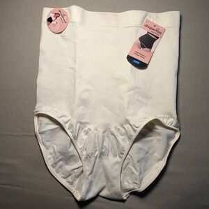 Shapermint Essentials Women's High Waisted Shaper Panty XL/2XL Beige Anti-Slip